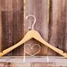 Personalized Wedding Hanger (Blonde, Natural Wood)