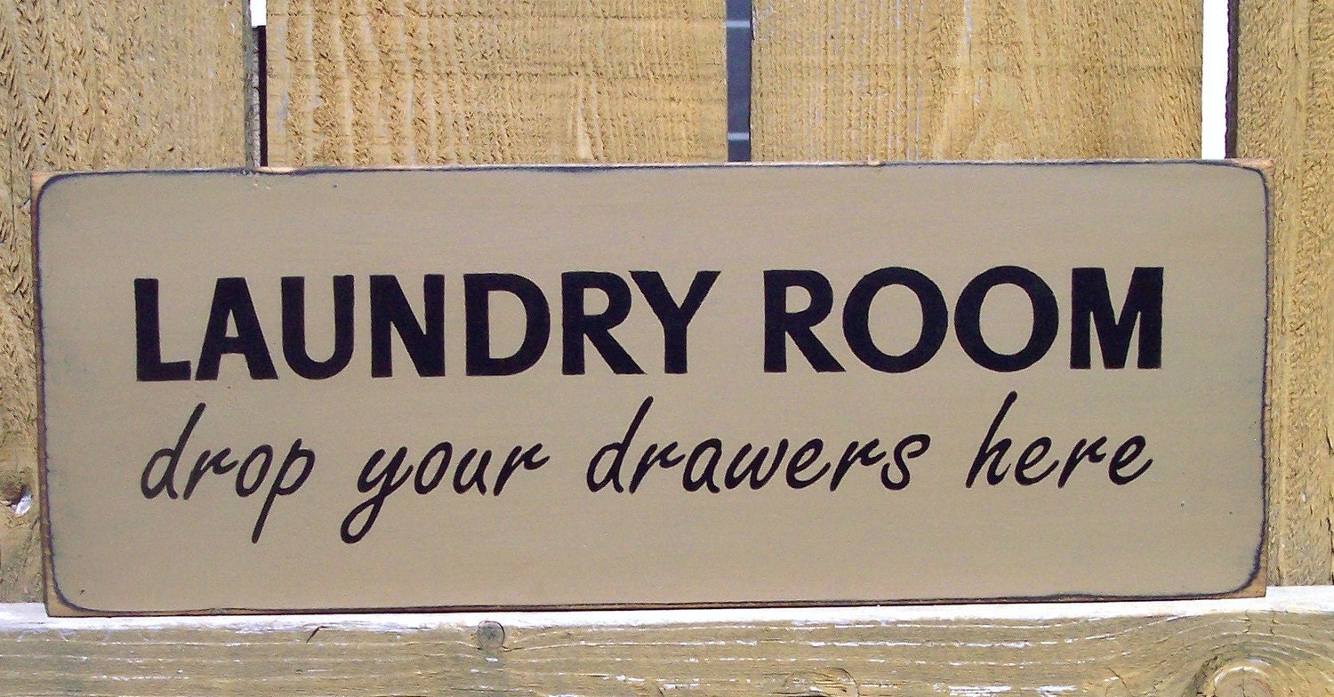 Handpainted Laundy Room Sign