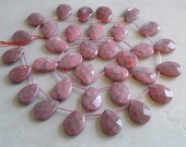 Rhodonite Beads- Large Faceted Briolette Beads
