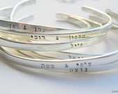 Say What You Want To Say  - up to 20 Hebrew letters or English lowercase letters - - - Say Anything On YOUR cuff--- SimaG