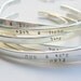 Say What You Want To Say - up to 20 Hebrew letters or English lowercase letters - - - Say Anything On YOUR cuff--- SimaG