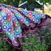 One-of-a-kind Crocheted Cotton Hexagon Blanket - Made in Finland - FREE SHIPPING