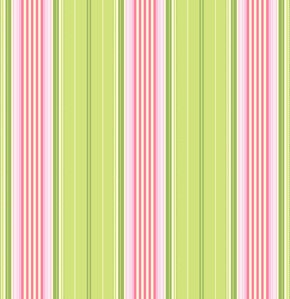 Garden District, Sateen Fabric, French Ribbon, Green Pink Stripe by Heather Bailey 1 yard