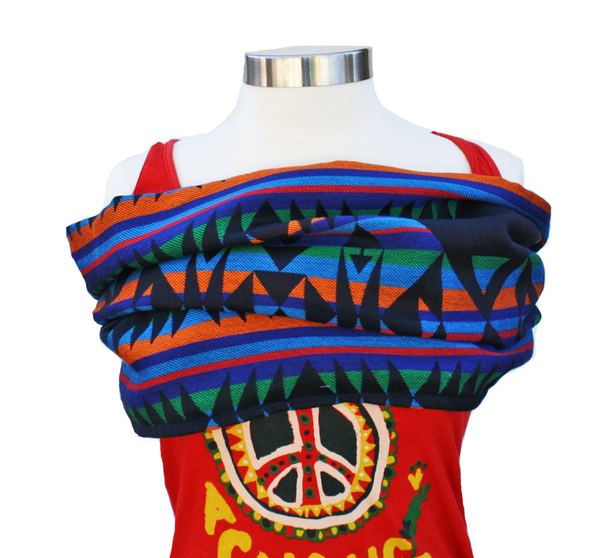 Infinity Circle Cowl Scarf- Native Arrow