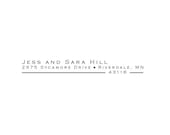 Personalized Rubber Address Stamp - SELF INKING mount, built in ink pad - Jess and Sara Design