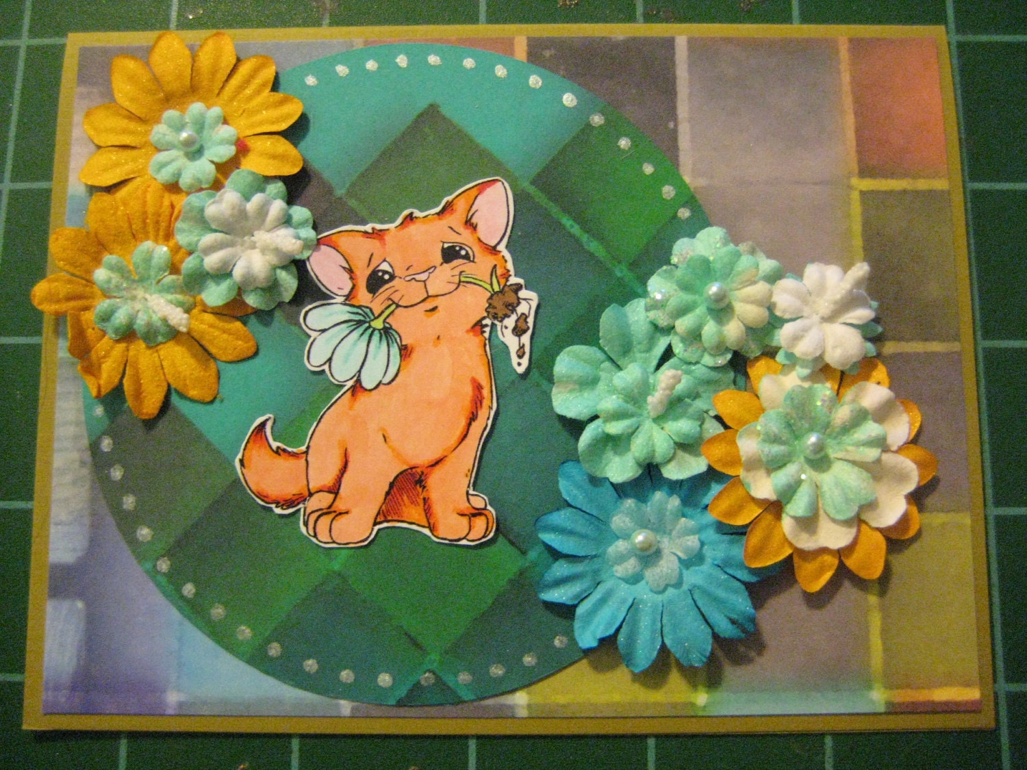 Kitchy Kitties, set of 5 cards and envelopes