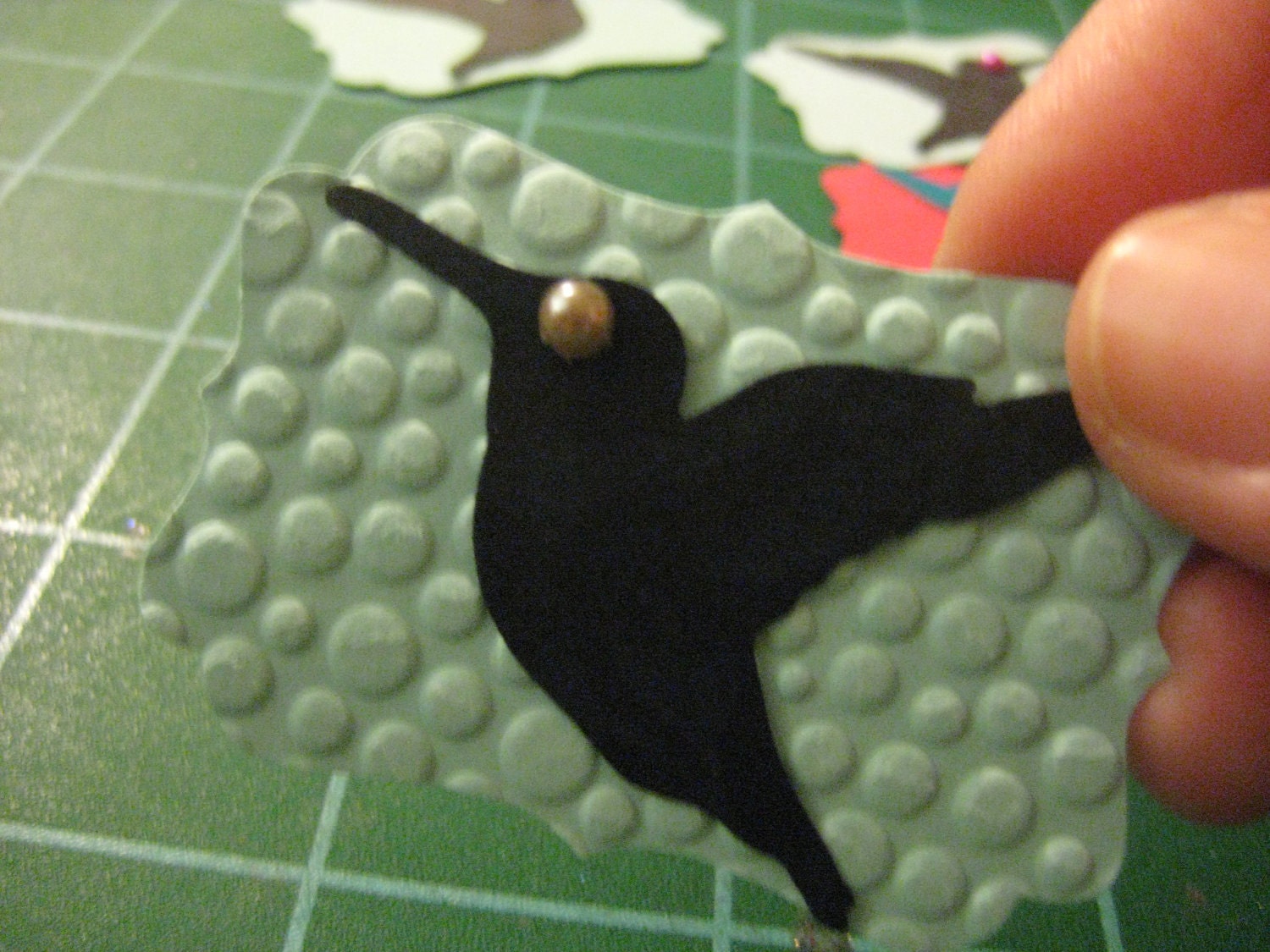 Pearly-eyed Hummingbird Embellishments for Scrapbooking, Paper Crafts