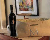 Not Your Usual Wine Bag Personalized Burlap