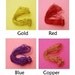 RED - Package of 50 Metallic Stretch Loops for Packages - 6 Inch