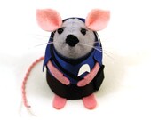 Star Trek Spock Mouse ornament felt cute gift for animal lover or Star Trek fan collector