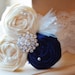 Weddings Navy Blue Garter Something Blue Bridal Garter, Lace Bridal Garter