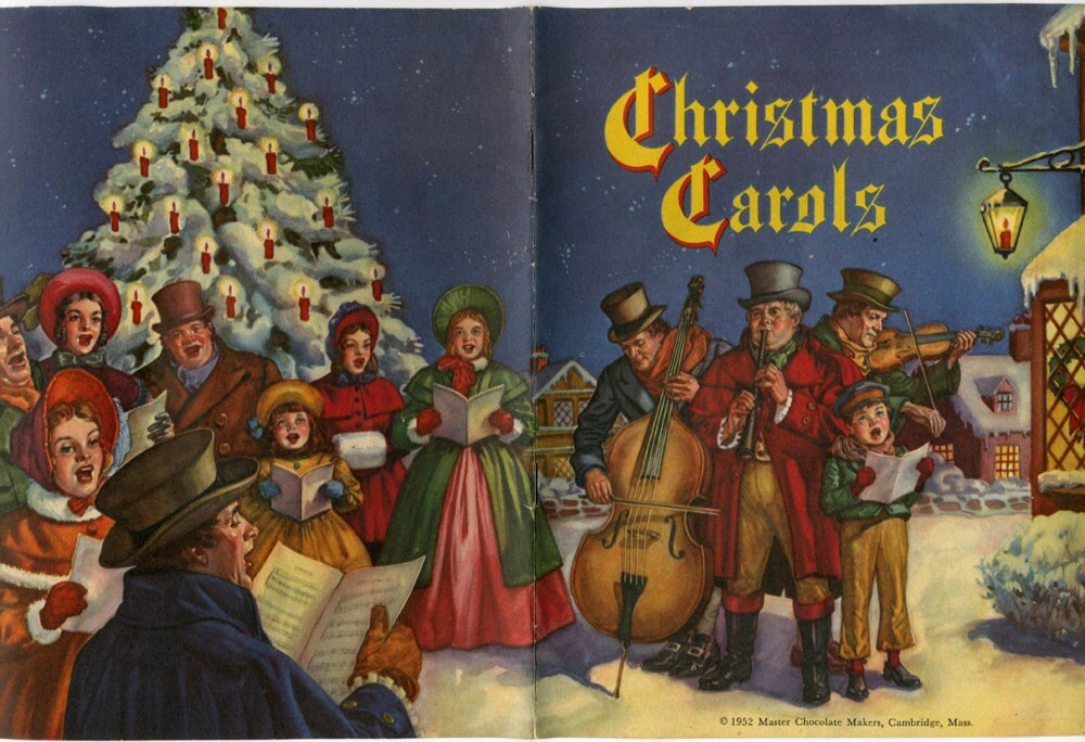 Vintage Christmas Carol Song Book Vintage Advertising by oldpaper