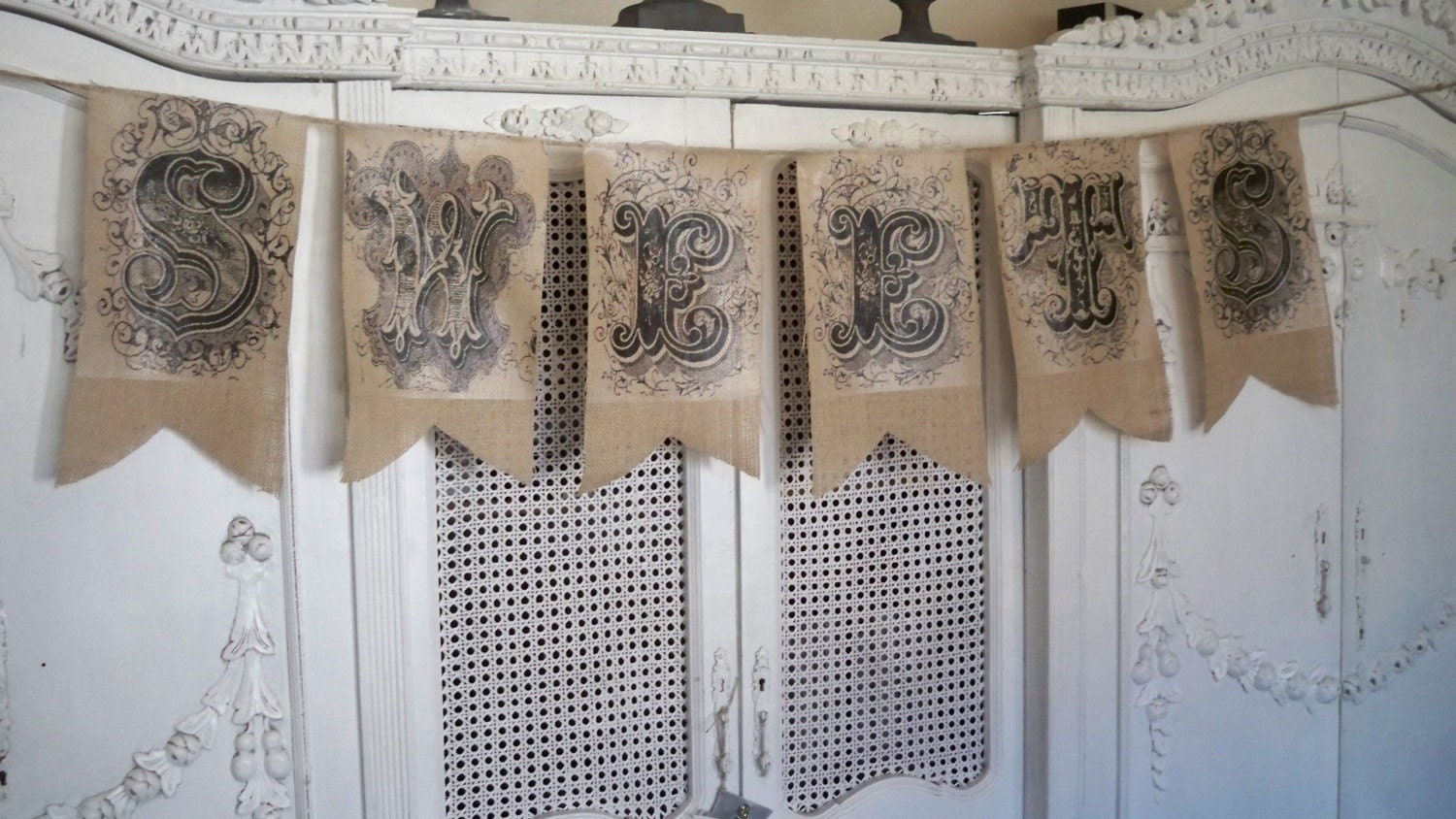 BURLAP SWEETS BANNER
