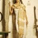 GOLD - handwoven ruana shawl cover shoulders tunica - in gold cream - (I09/041)