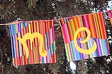 Merry Meet  Prayer Flags Garland
