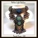 Bead Embroidery Purple Bronze and Black Beaded Northern Lights Necklace
