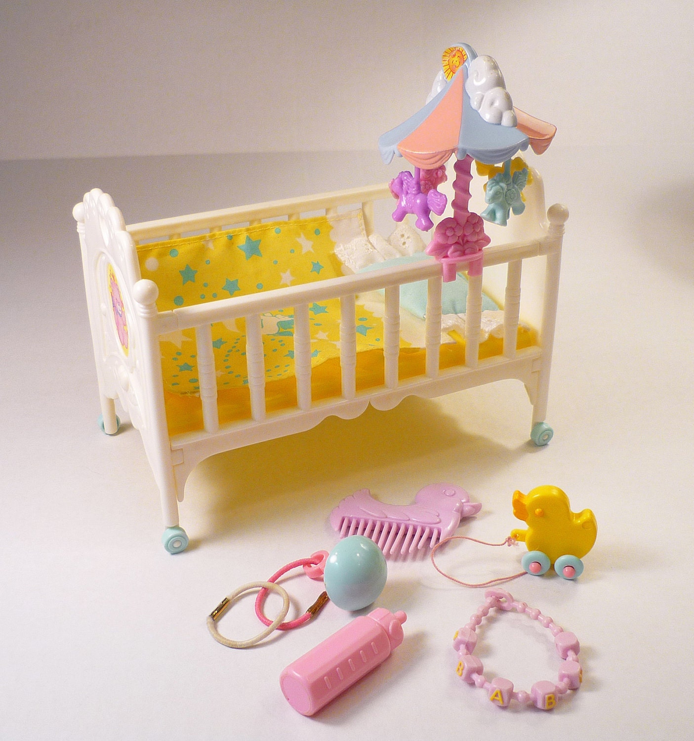 My Little Pony Crib Set. I had two little ponies for it.