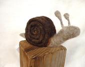 Snog the Snail Needle Felted Creation - Gypsyharte