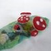Felted Bracelet Art Cuff Ladybug Forest