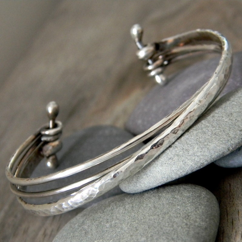 Sterling Silver Cuff Multi Sterling Bracelet, Made To Order