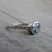 Asscher Cut Aquamarine Gemstone Ring in 14k Palladium White Gold Ring, Made To Order Handmade Engagement Ring