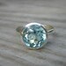 Sky Blue Topaz Gemstone and Sterling Ring, SIZE 8 Ready to ship