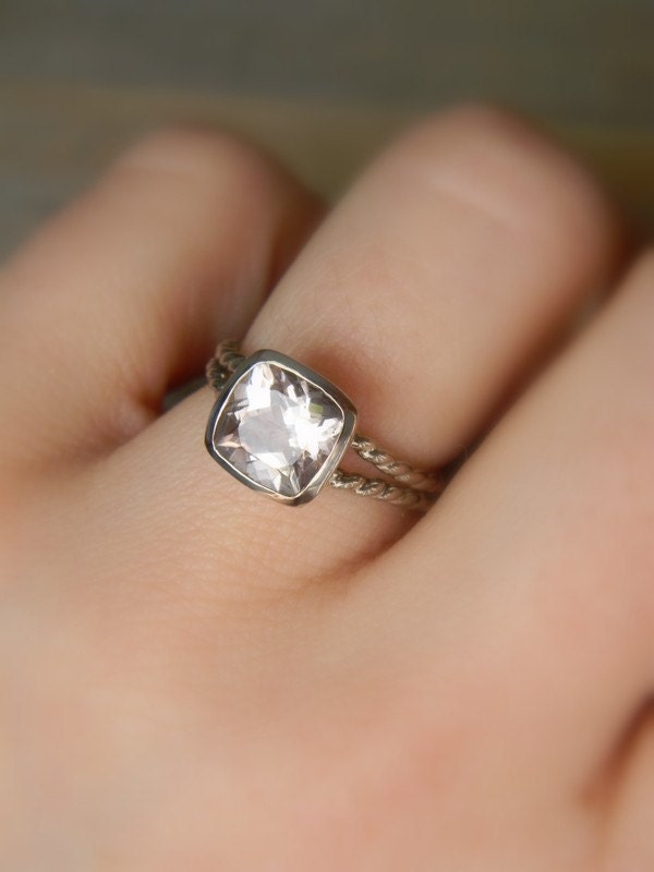 Sky Blue Topaz Ring, Argentium Sterling Ring, made To Order