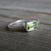 The Sweetest Thing Ring in Sterling and Peridot, READY To SHip Size 6.5