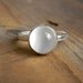 Size 6 Moonstone and Sterling Ring with Recylced Silver