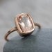 Morganite and 14k Rose Gold Ballerina RIng , Made to Order in Your Size