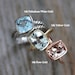 Green Amethyst Cushion Solitaire in 14k Palladium White Gold Ring, Made to Order
