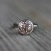 MORGANITE and 14k Palladium White Gold Ring, Made to Order Solitaire Handmade Engagement Ring