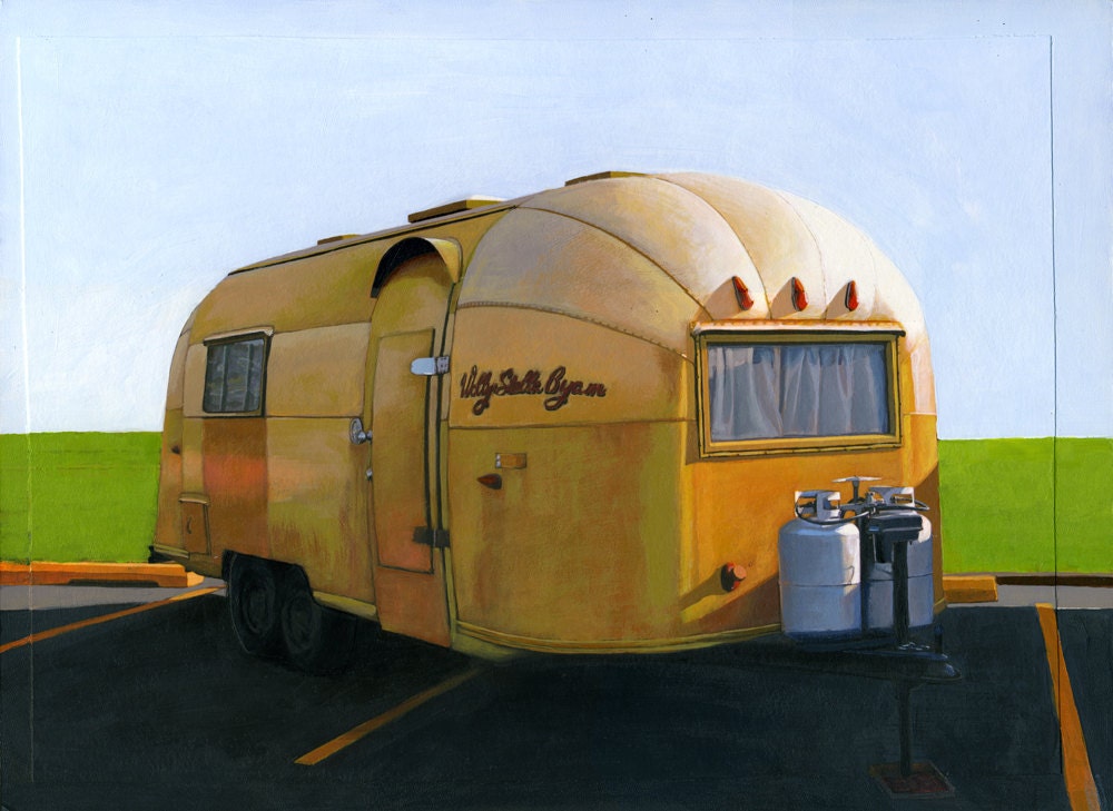 Airstream Gold - 12 x 16 limited edition archival print 63/100