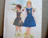Child Size 6 Heidi Jumper from 1960s for Girls