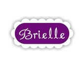 The BRIELLE Set - LACE - Vinyl Name Labels - 30 qty - Waterproof for kids
