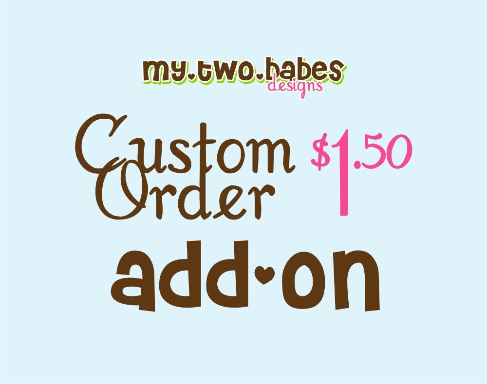 Labels -- Custom Order Add-On -- Purchase with your other item