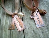 FIGHTER OR FRIEND, you decide... etsyprojectembrace.... a stamped metal pendant necklace