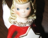 Christmas 1950's Singing Angel Bell, Christmas Bell, X-Mas Holiday Choir Angel retro 50's Figurine Angelic, Made in Japan