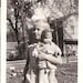 1920's Black & White Photograph, Young Girl with her Doll, Doll Baby, Baby Doll, Toy, Bisque Doll, Composition Doll 42i