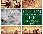 Custom Personalized Photo Art. Custom Word Art. Wedding Baby Family Inspirational Photo Art Gift. 11x14 Cafe Mount