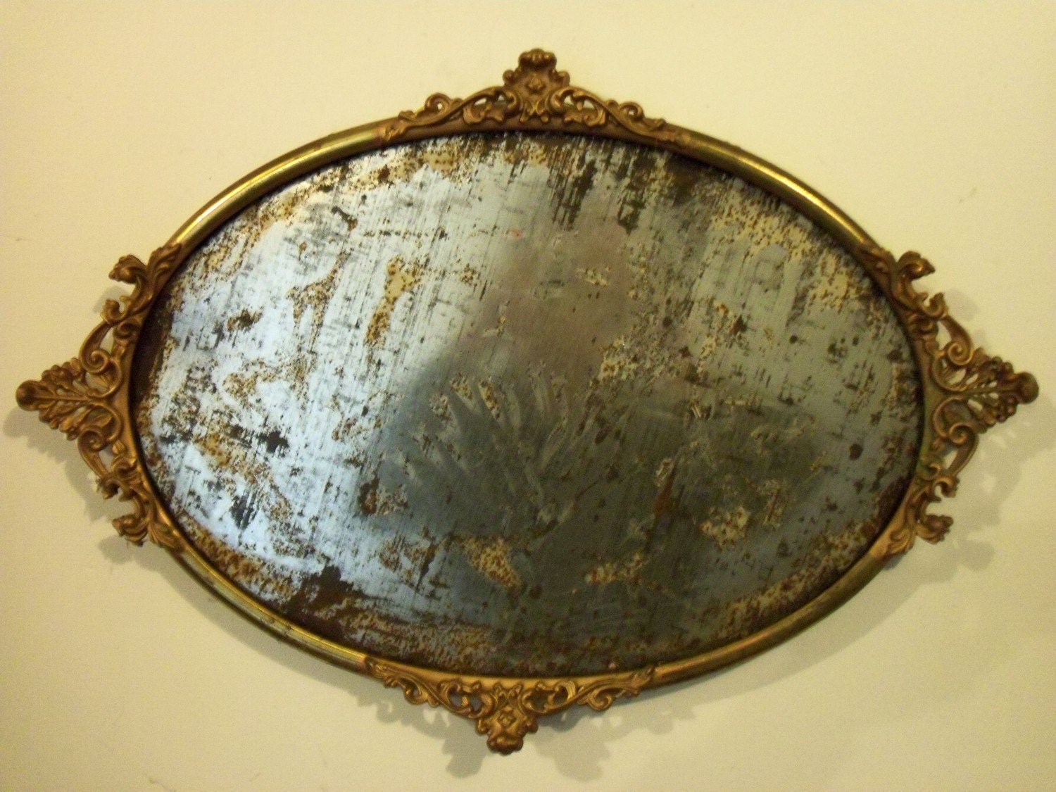 Vintage Antique Oval Brass Picture Frame By Oldtonew On Etsy
