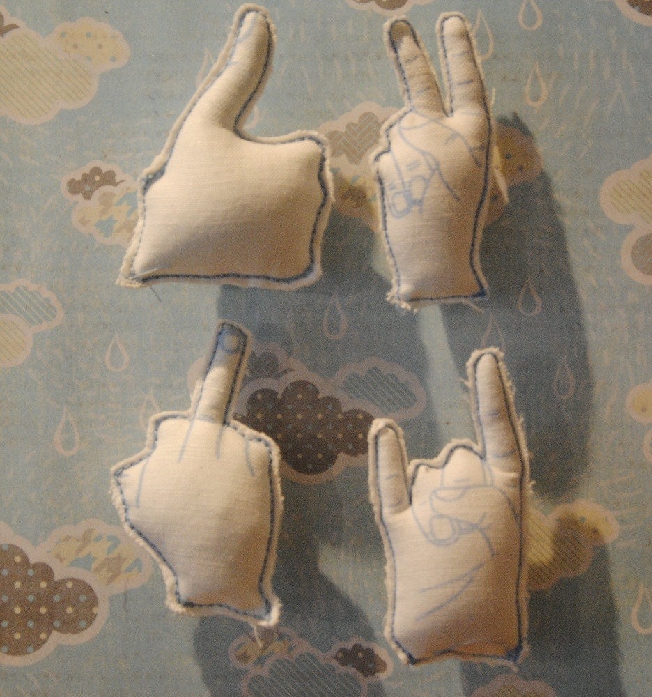 Hand Symbol Magnet Set