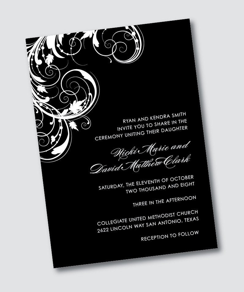 Wedding Invitation Nicki - Sample Available