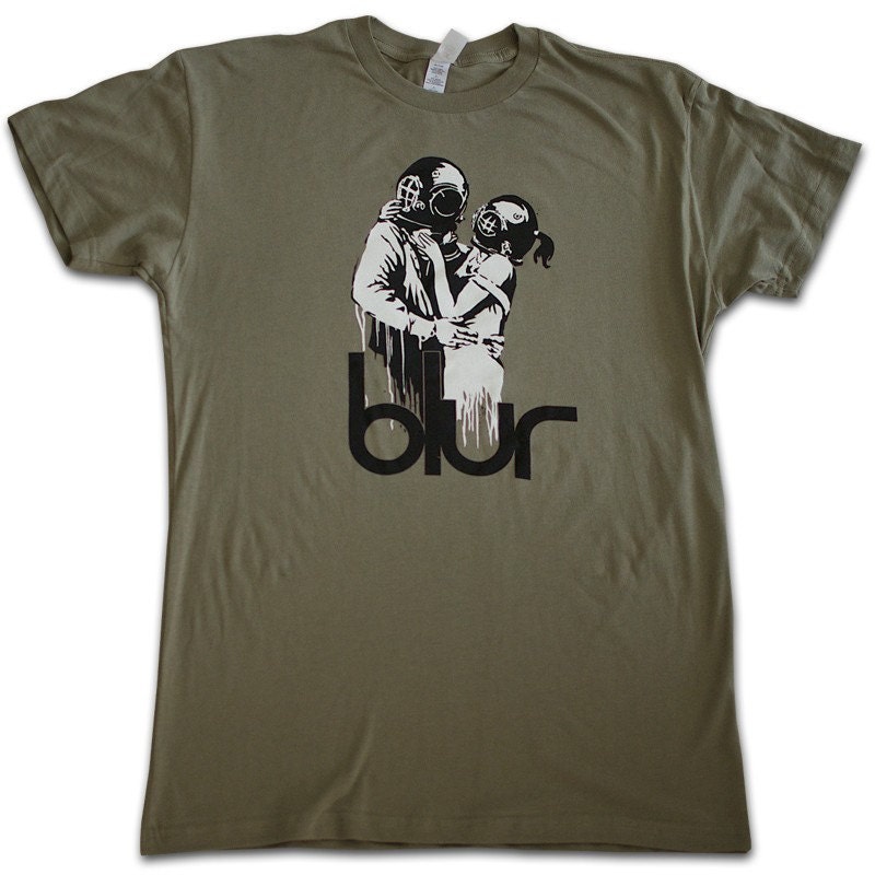 BLUR album cover graffiti T-shirt XL