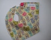 Boutique Bib and Burp Cloth Set All Kinds of Cats Print
