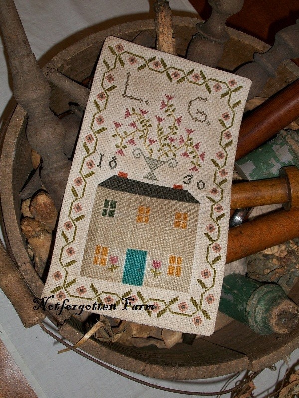NEW cross stitch pattern - Loureda Geiste 1830