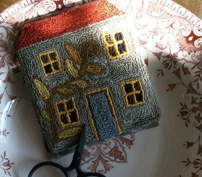Grey House Needlebook - Punch Needle PATTERN