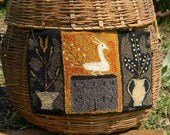 Needle Punch PATTERN - Peacock Farm - from Notforgotten Farm
