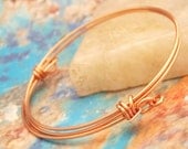 Copper Bangle Bracelet - Non Tarnish and Adjustable
