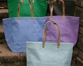 Monogrammed / Personalized Large Jute Tote Bag
